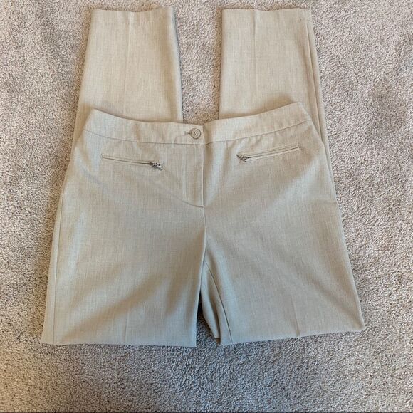 Laura beige stretchy dress pant trousers Sz 6 - Picture 4 of 11